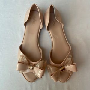 Melissa Pink Bowed Flats